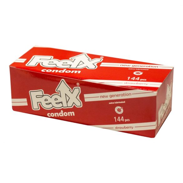 FeelX prezervatyvai – braškių skonio (144vnt)