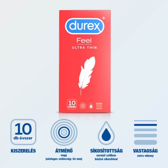 Durex Jauskitės Itin Plona - itin natūralus prezervatyvas (10 vnt.)