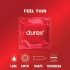 Durex Feel Thin - natūralaus pojūčio prezervatyvai (3 vnt.)