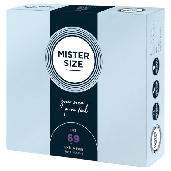 Mister Size plonas prezervatyvas - 69mm (36 vnt.) 