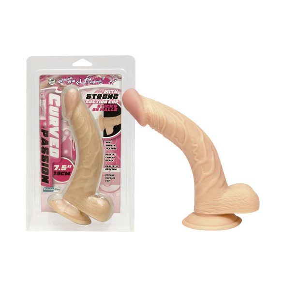 Lankstus natūralios spalvos dildo 