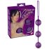 You2Toys - Violetiniai trys velvetiniai geišos rutuliukai 