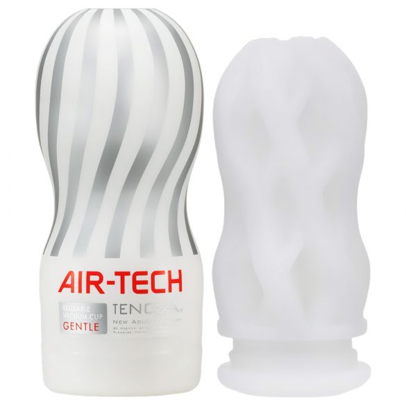 TENGA Air Tech Gentle - daugkartinis masturbatorius (baltas)