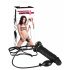 You2Toys - Pripučiama strap-on tuščiavidurė silikoninė dildo (juoda) 