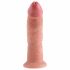 King Cock 9 - tikroviškas siurbtukas dildo (23cm) - natūralus 