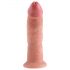 King Cock 9 - tikroviškas siurbtukas dildo (23cm) - natūralus 