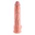 King Cock 10 su kapšeliais didelis dildo (25 cm) - natūralus 