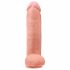 King Cock 30 cm Natūralistinis Didelis Dildo su Tvirtinimu ir Sėklidėmis 