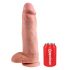 King Cock 30 cm Natūralistinis Didelis Dildo su Tvirtinimu ir Sėklidėmis 