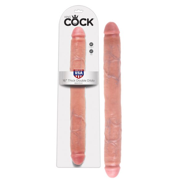 King Cock 16 porinis didelis dildo (41 cm) - natūralus 