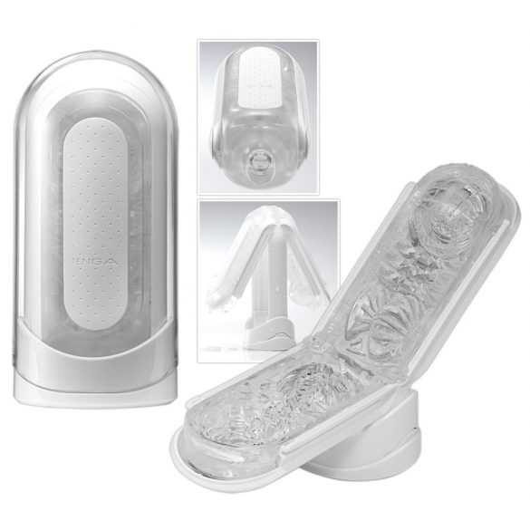 TENGA Flip Zero - super masturbatorius (baltas) 