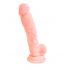 Medicininis silikoninis dildo (18 cm) - natūralus 