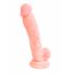 Medicininis silikoninis dildo (18 cm) - natūralus 