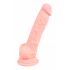 Medicininis silikoninis dildo (18 cm) - natūralus 