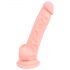 Medicininis silikoninis dildo (18 cm) - natūralus 