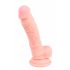 Medicininis silikoninis dildo (18 cm) - natūralus 