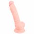 Medicininis silikoninis dildo (18 cm) - natūralus 