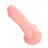 Medicininis silikoninis dildo (18 cm) - natūralus 