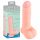 Medicininis tiesus silikoninis dildo (20 cm) - natūralus 