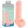 Medicininis tiesus silikoninis dildo (20 cm) - natūralus 