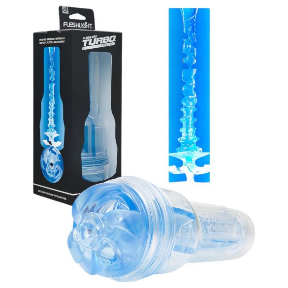 Fleshlight Turbo Thrust - čiulpiantis masturbatorius (mėlynas)