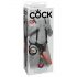 "King Cock Strap-on 12 - prisegamas dildo su diržu (30 cm)"