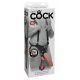 "King Cock Strap-on 12 - prisegamas dildo su diržu (30 cm)"