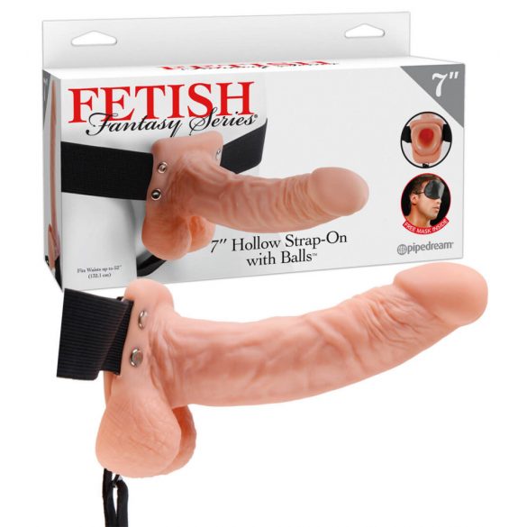 Fetish prisegamas dildo 7 - natūralios spalvos 