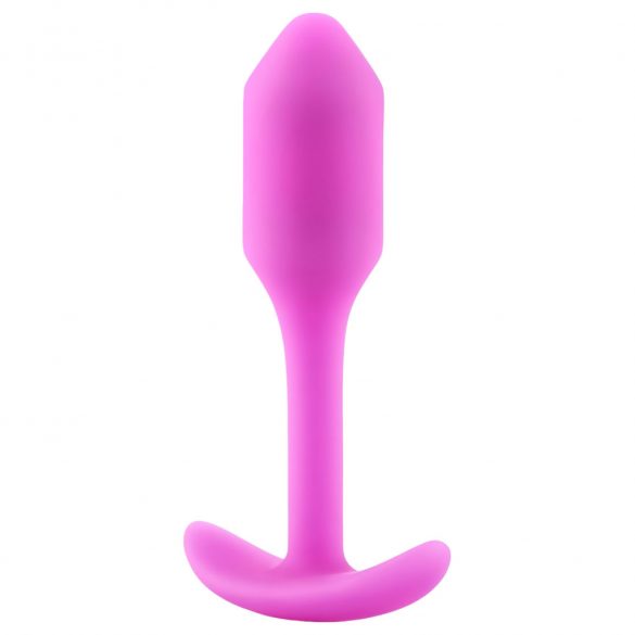 b-vibe Snug Plug 1 - analinis dildė su vidiniu svoriu (55g) - rožinis 