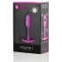 b-vibe Snug Plug 1 - analinis dildė su vidiniu svoriu (55g) - rožinis 