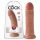 King Cock 8 dildo (20 cm) - tamsi natūrali