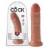 King Cock 8 dildo (20 cm) - tamsi natūrali