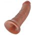 King Cock 8 dildo (20 cm) - tamsi natūrali