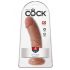 King Cock 8 dildo (20 cm) - tamsi natūrali