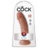 King Cock 8 dildo (20 cm) - tamsi natūrali