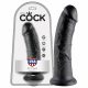 King Cock 8 dildo (20 cm) - juodas