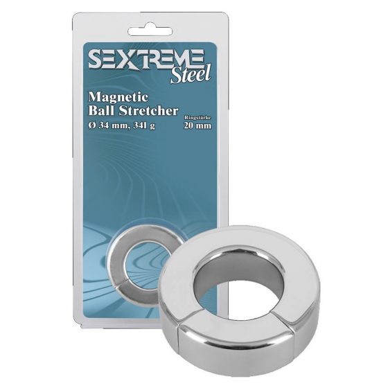 Sextreme - sunkus magnetinis sėklidžių žiedas ir tempiklis (341g)