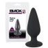 Juodas Aksomas Sunkus - 40g Analinis Dildo (juodas) 