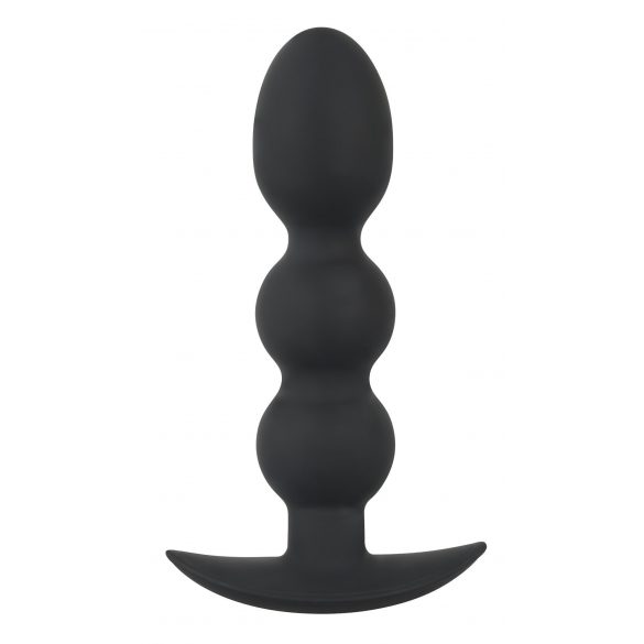 Black Velvet Heavy - 145g sferinis analinis dildo (juodas) 