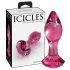 „Icicles No. 79 - kūgio formos stiklinis analinis žaislas (rožinis)”