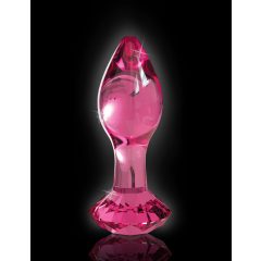   „Icicles No. 79 - kūgio formos stiklinis analinis žaislas (rožinis)”