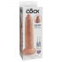 King Cock 9 - tikroviškas dildo (23 cm) - natūralios spalvos