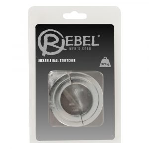 Rebel - sunkus plieninis sėklidžių žiedas ir tempiklis (273g)