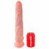 King Cock 14 colių didysis dildo su sėklidėmis (35cm) - natūralus 