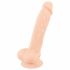 Silexd 7 - prilimpantis dildo - 17,5 cm (natūralus) 