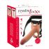 Realistixxx Strap-on - prisegamas, tuščiaviduris, realistiškas dildo (natūralios spalvos) 