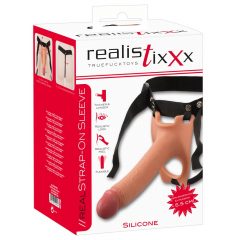   Realistixxx Strap-on - prisegamas, tuščiaviduris, realistiškas dildo (natūralios spalvos)