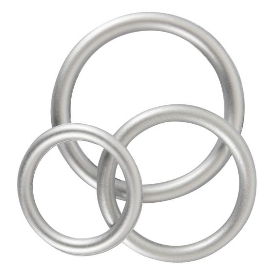 You2Toys Metallic - silikoninių penio žiedų rinkinys (3vnt)