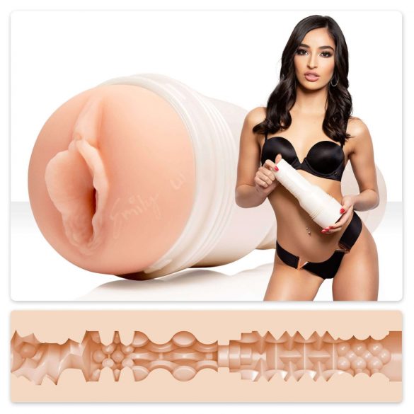 Fleshlight Emily Willis Squirt - tikroviška dirbtinė pūlinga (natūrali) 