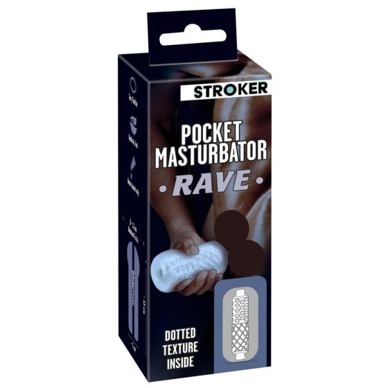STROKER Rave - dirbtinė užpakalio masturbatorius (permatomas)